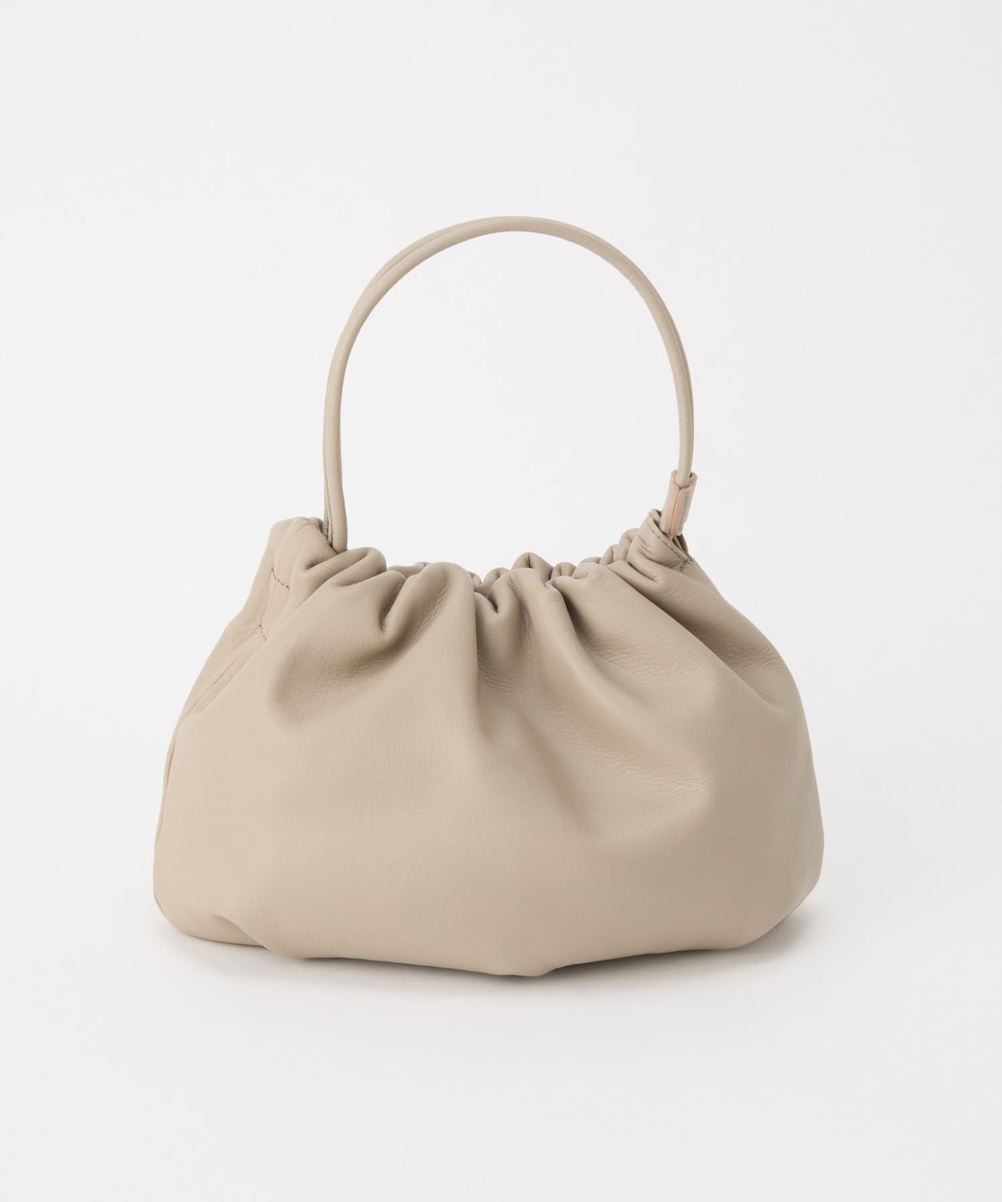 Russet [chi project] 4-way drawstring shoulder bag GrayBeige